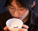 Workshop participants noticing the sensory qualities of ingredients